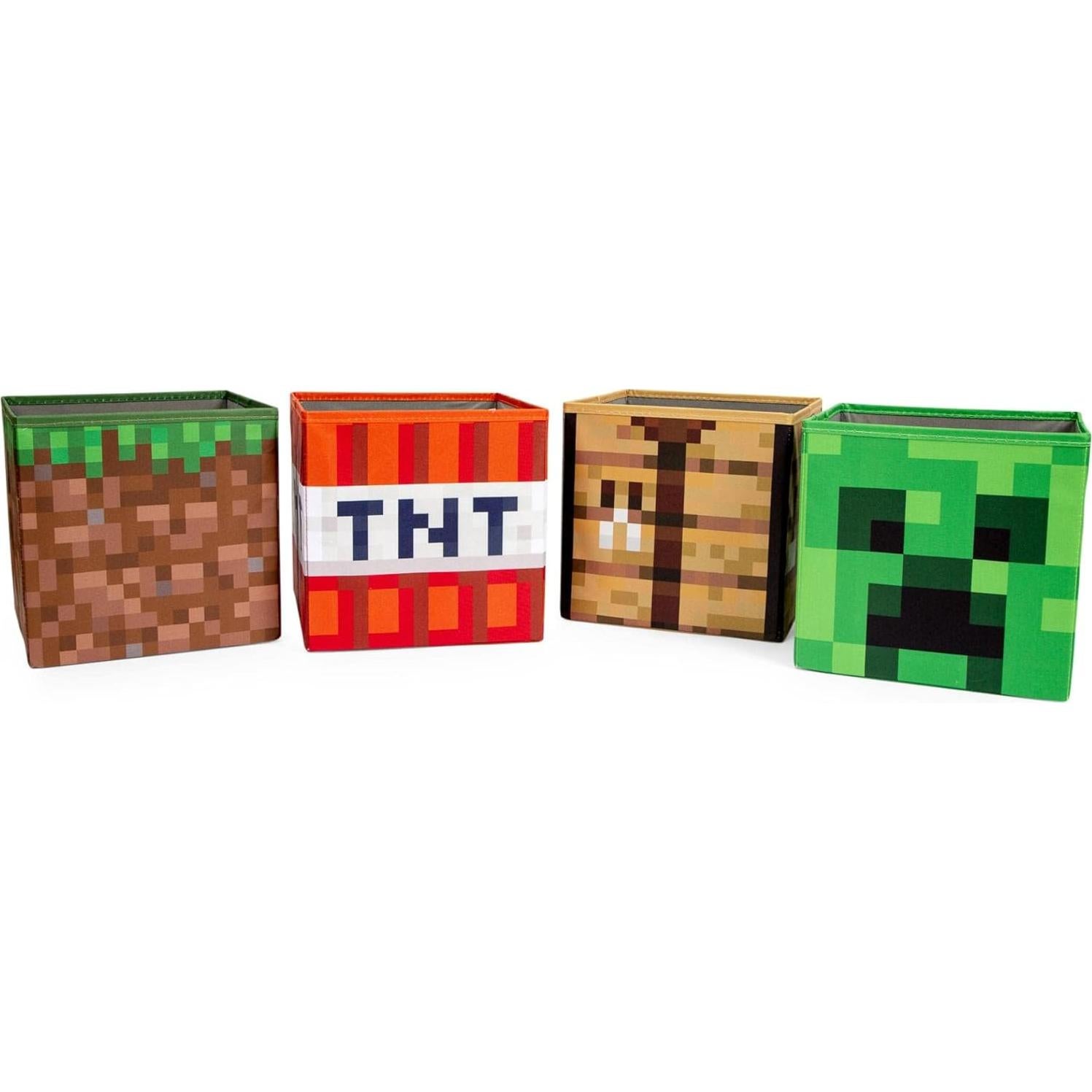 Conjunto de Almacenamiento Minecraft 4 Contenedores 25 cm