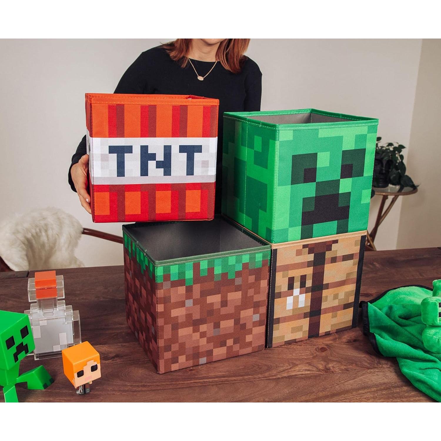 Conjunto de Almacenamiento Minecraft 4 Contenedores 25 cm