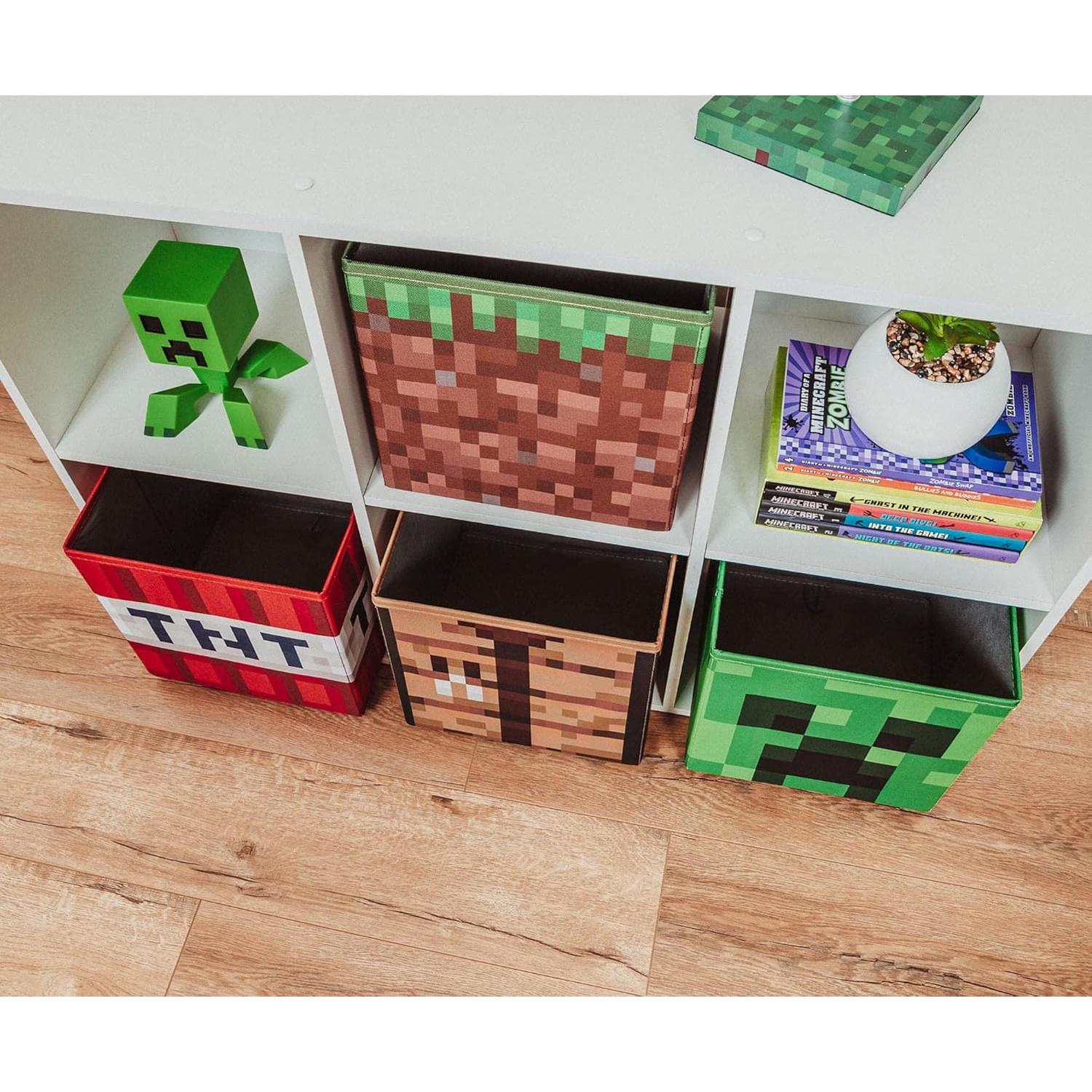 Conjunto de Almacenamiento Minecraft 4 Contenedores 25 cm