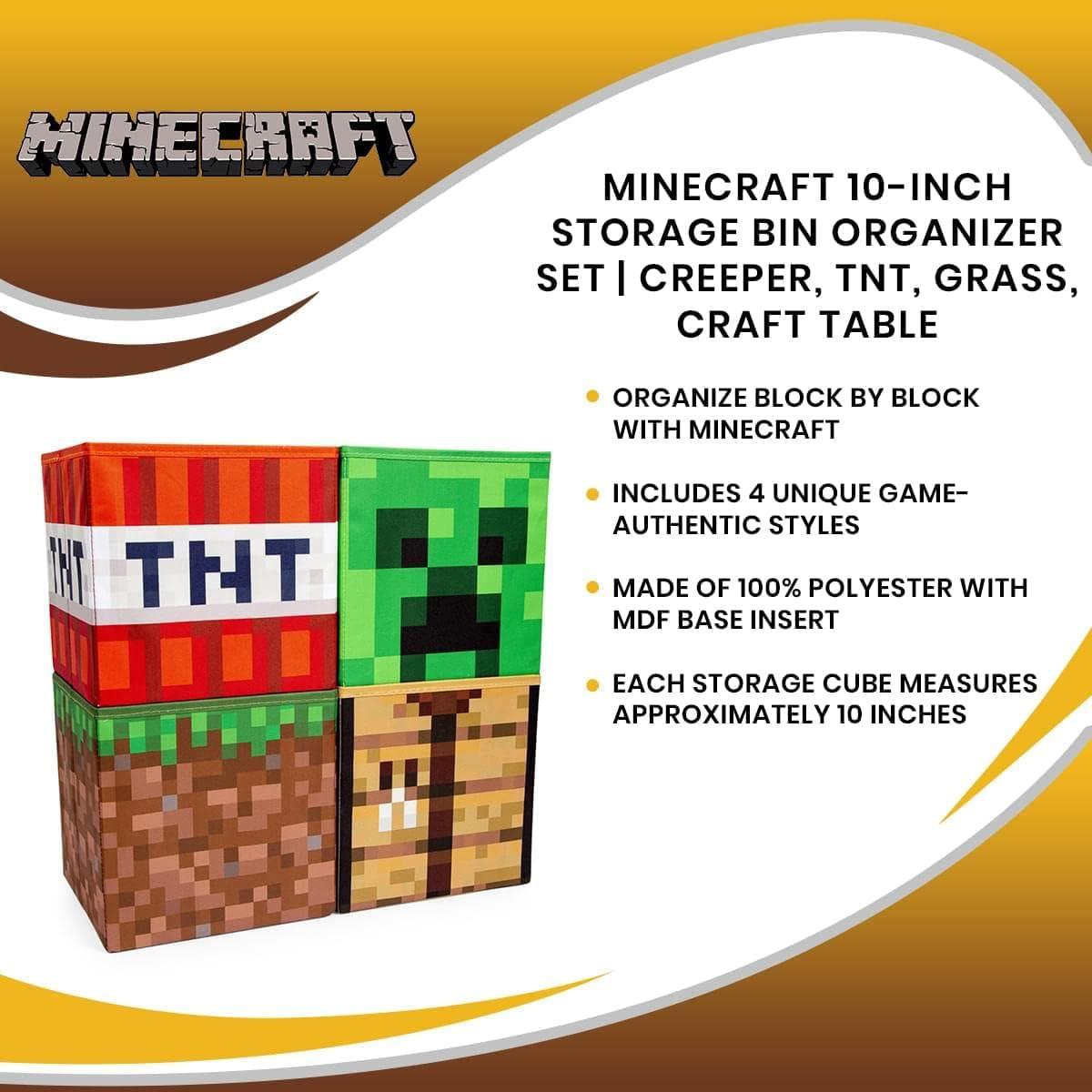 Conjunto de Almacenamiento Minecraft 4 Contenedores 25 cm