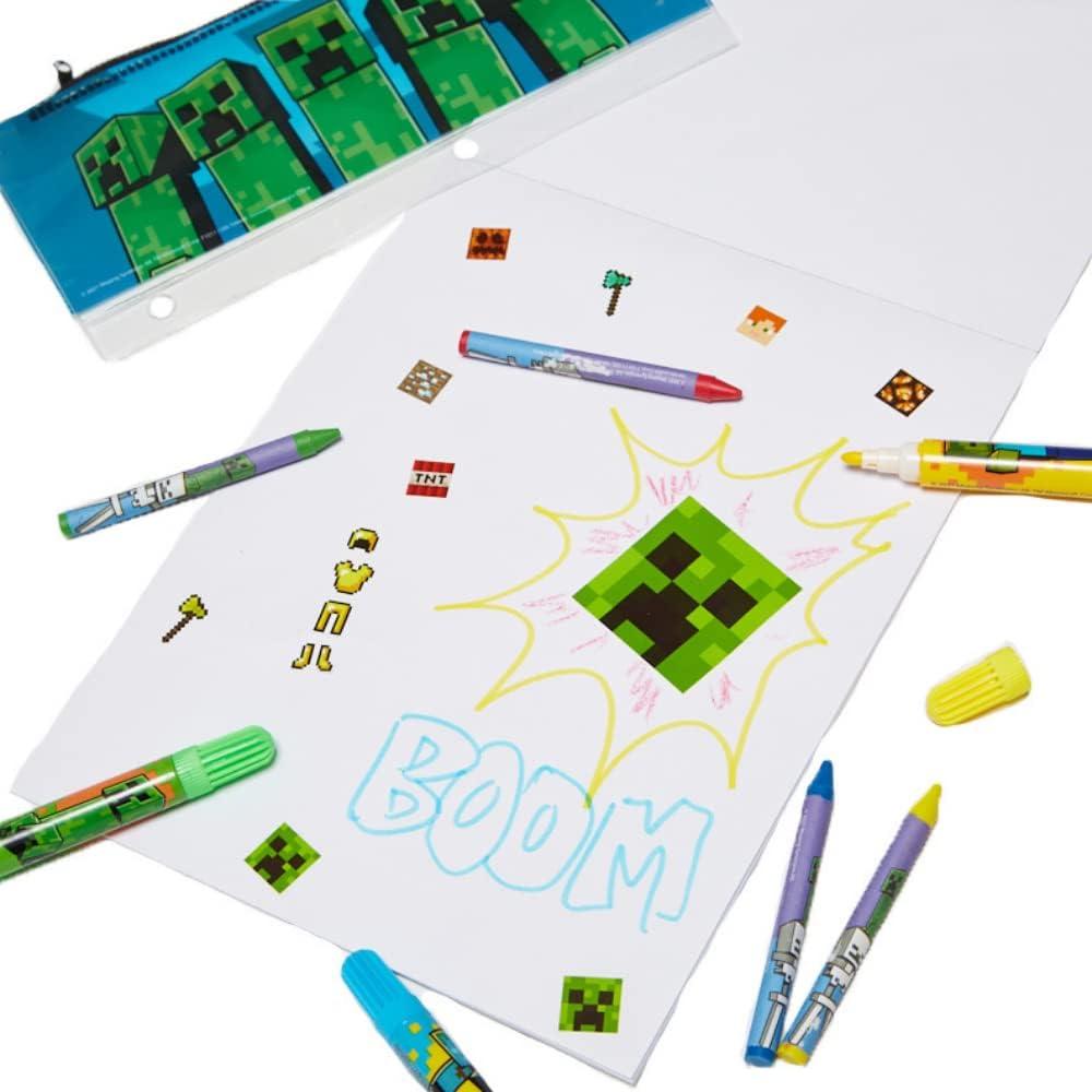 Juego de Arte Minecraft 30 Piezas con Estuche para Niños