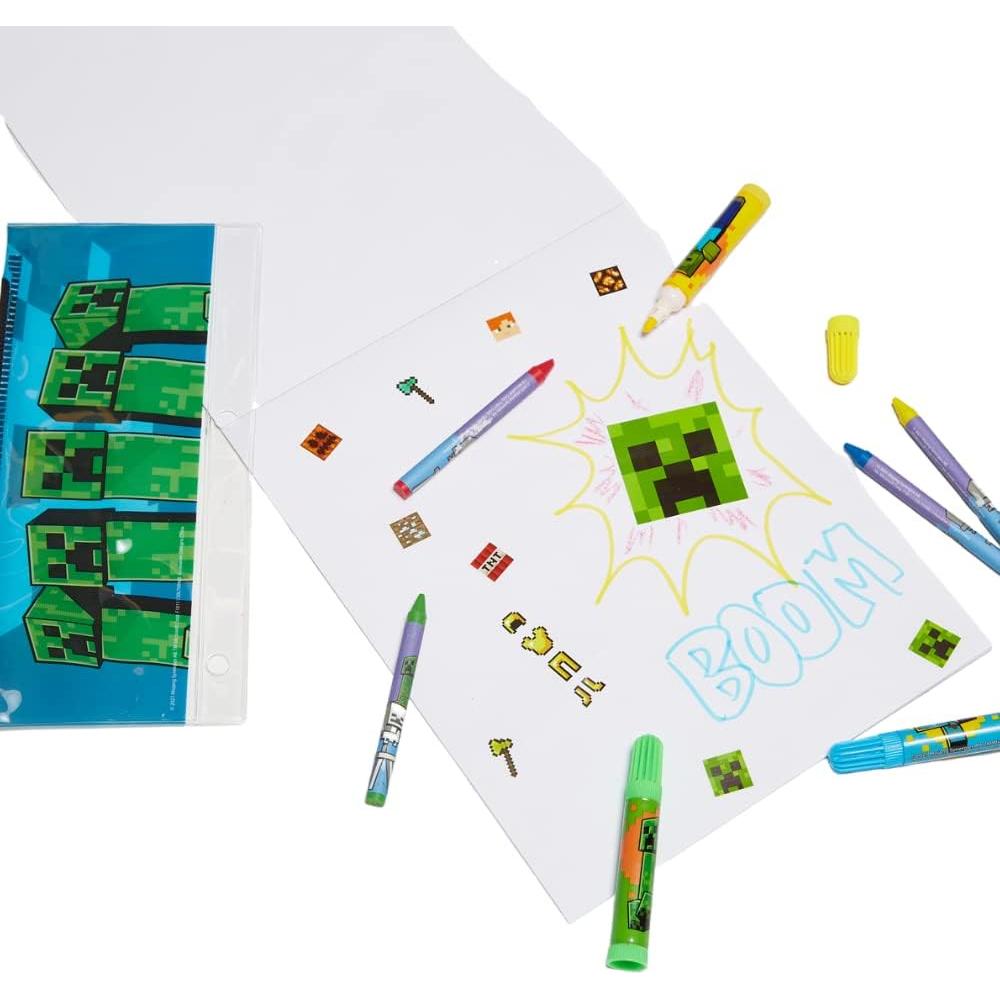 Juego de Arte Minecraft 30 Piezas con Estuche para Niños