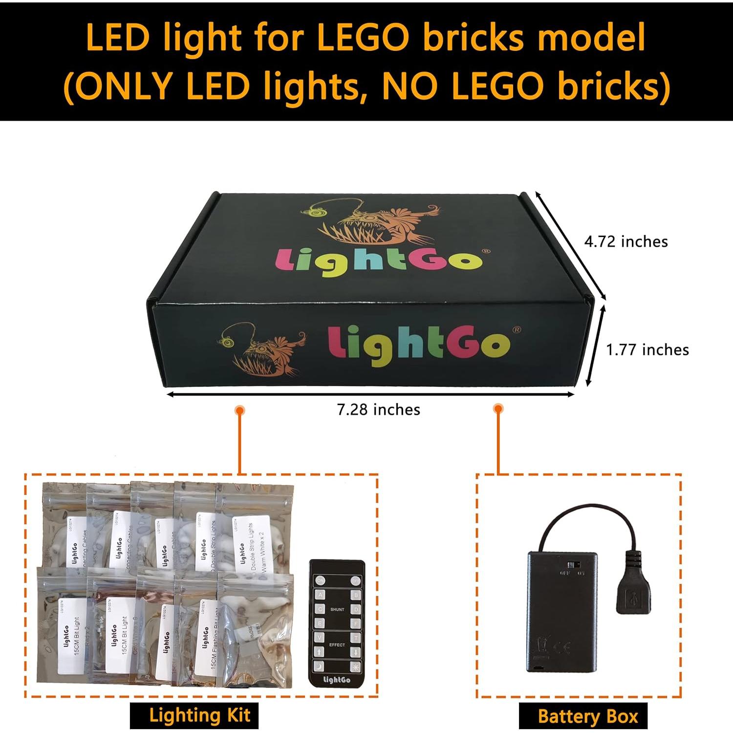 Kit de Iluminación LED LightGo para Lego 21265 Minecraft
