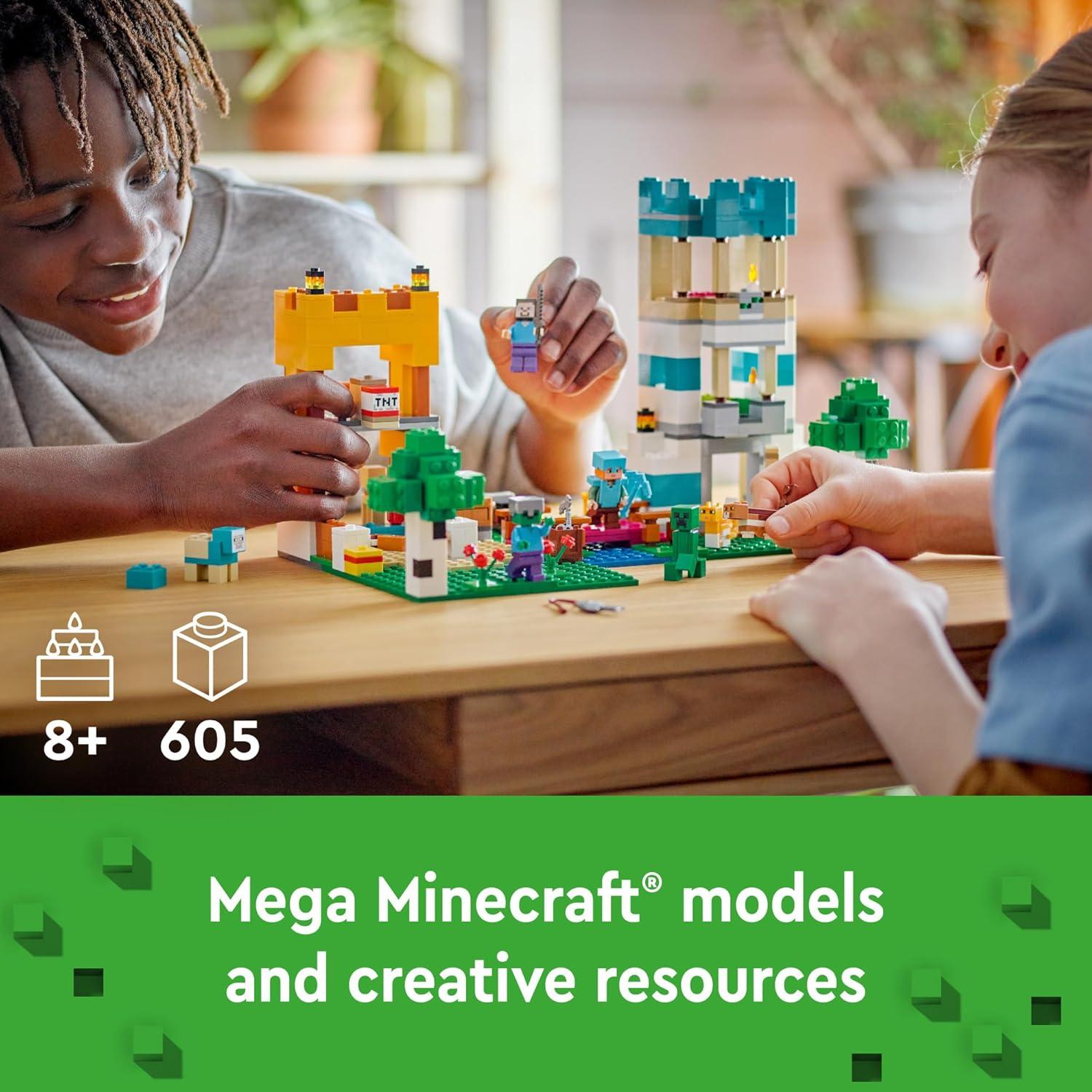 LEGO Minecraft La Caja de Creación 4.0 21249 - Set de Construcción 605 Piezas