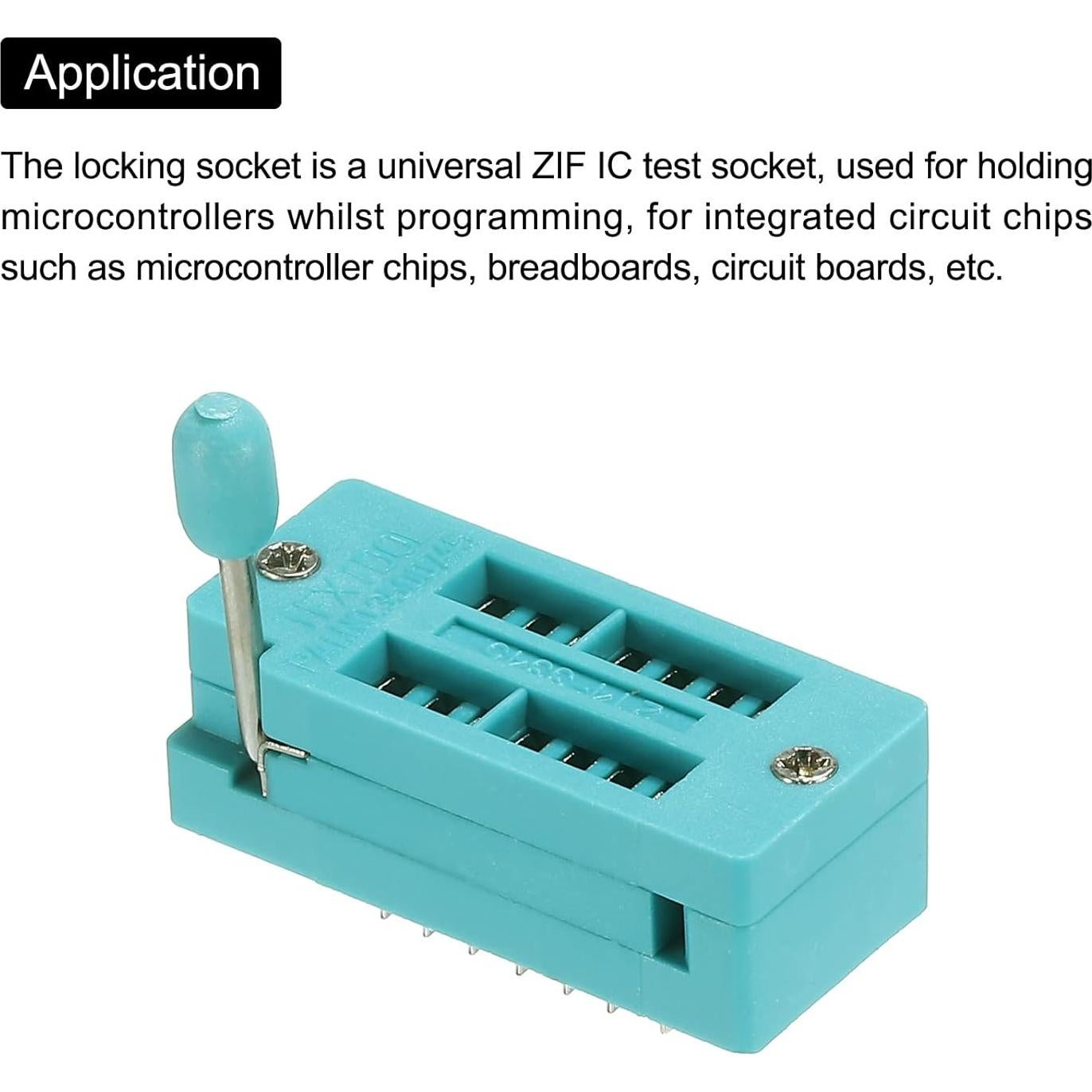 Zócalo de Prueba ZIF Universal PATIKIL 14 Pines 2.54mm - Paquete de 4