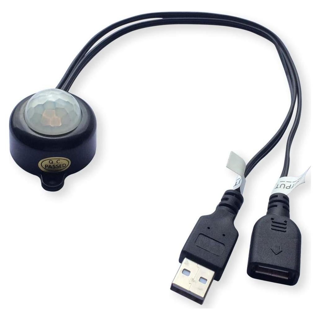 Interruptor PIR Weisuán-Tuodi 5V USB para Luz LED - Negro