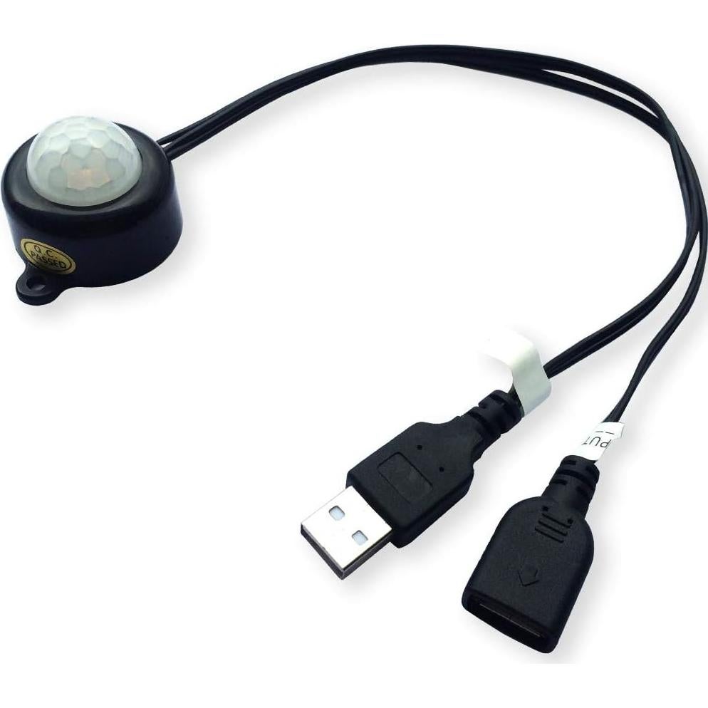 Interruptor PIR Weisuán-Tuodi 5V USB para Luz LED - Negro