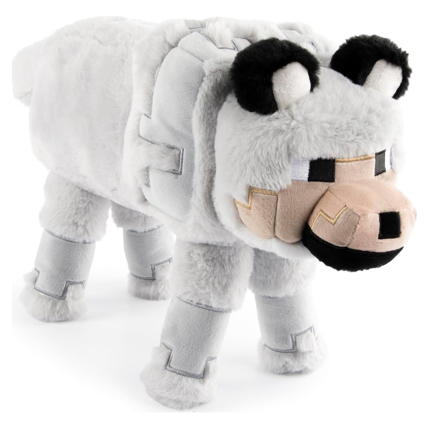 Almohada de Peluche Lobo Minecraft Jay Franco 48 cm Gris