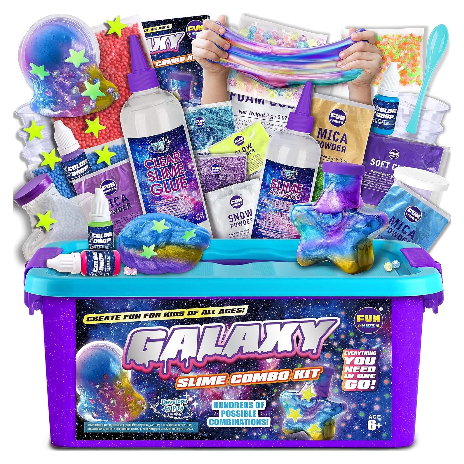 Kit de Slime Galáctico FunKidz para Niños 6-12 Años - 1kg