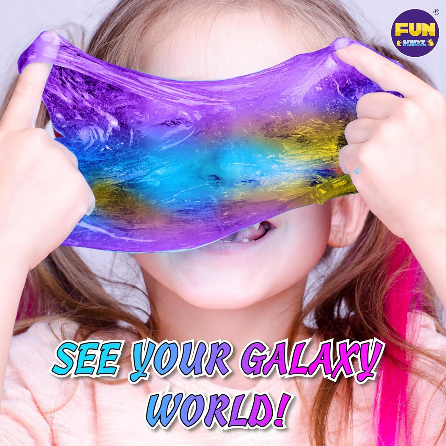 Kit de Slime Galáctico FunKidz para Niños 6-12 Años - 1kg