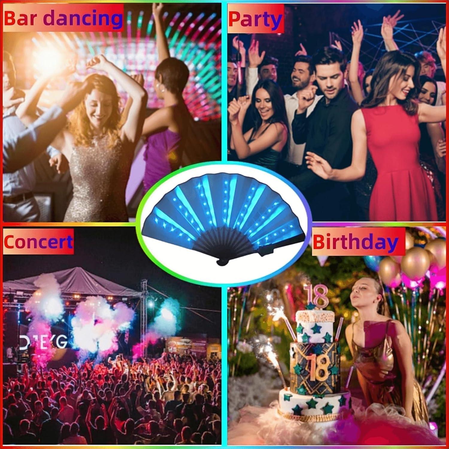 Abanico Plegable LED INcorioptimiC Blanco 33cm Control Remoto