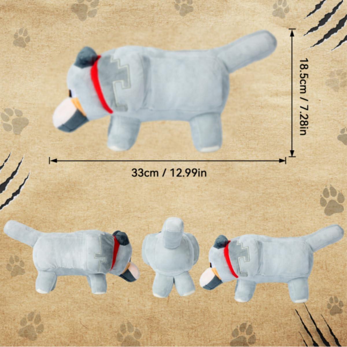 Peluche de Lobo Dpucle 33 cm Suave para Niños y Regalos