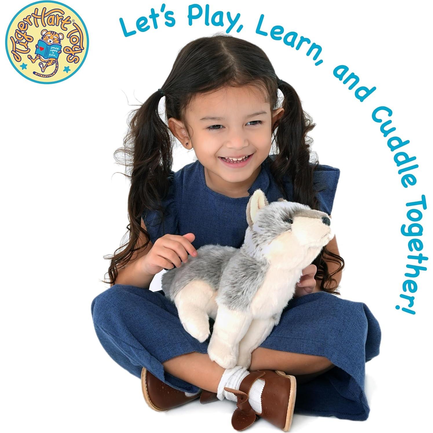 Peluches de Lobo Wolcott VIAHART 28 cm Suave y Seguro