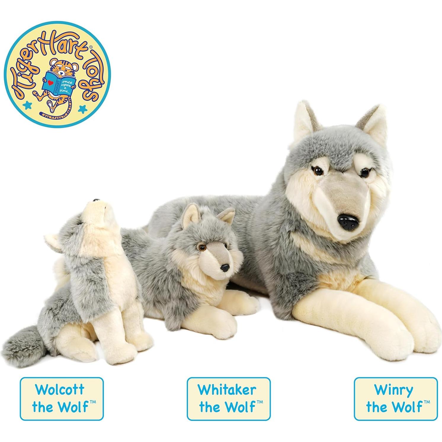 Peluches de Lobo Wolcott VIAHART 28 cm Suave y Seguro