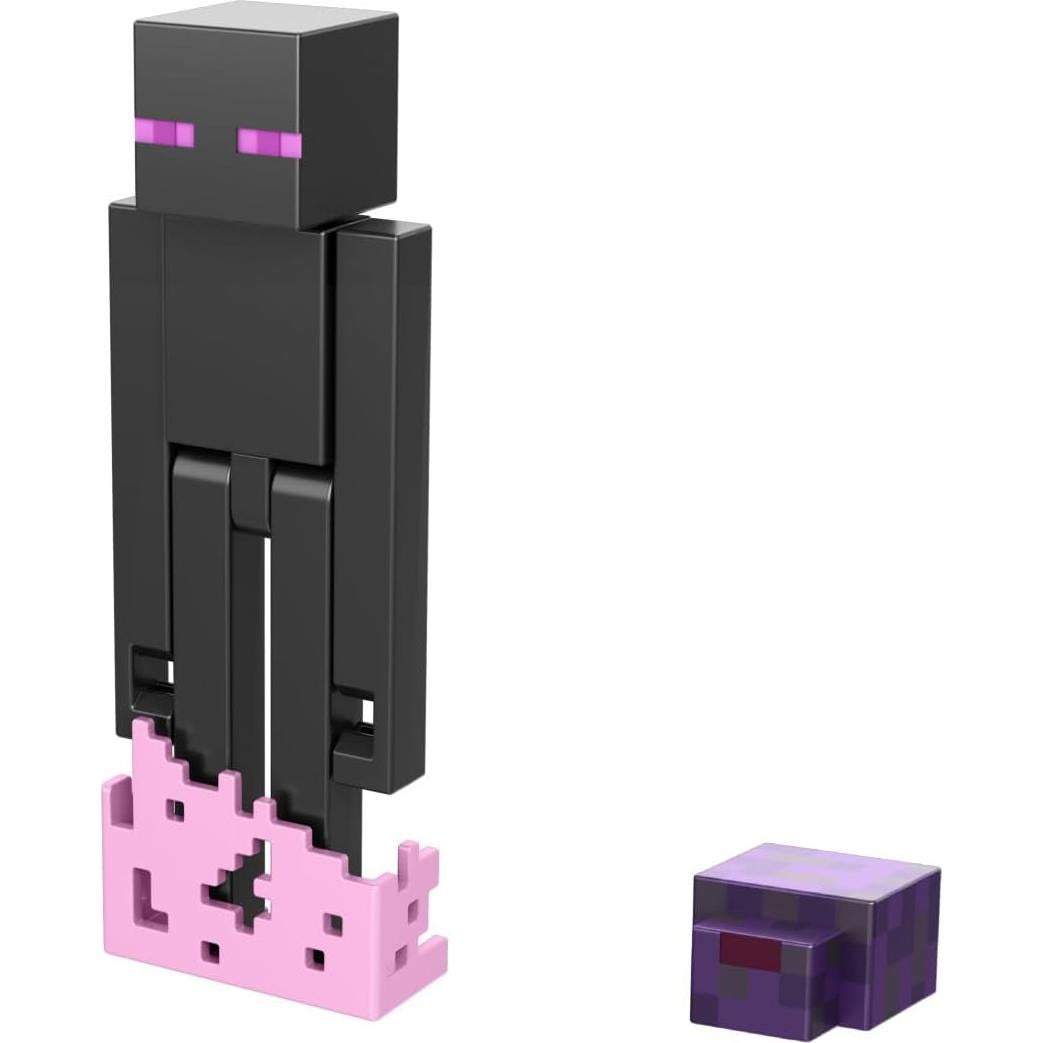 Figura de Acción Enderman Portal Mattel Minecraft 8cm