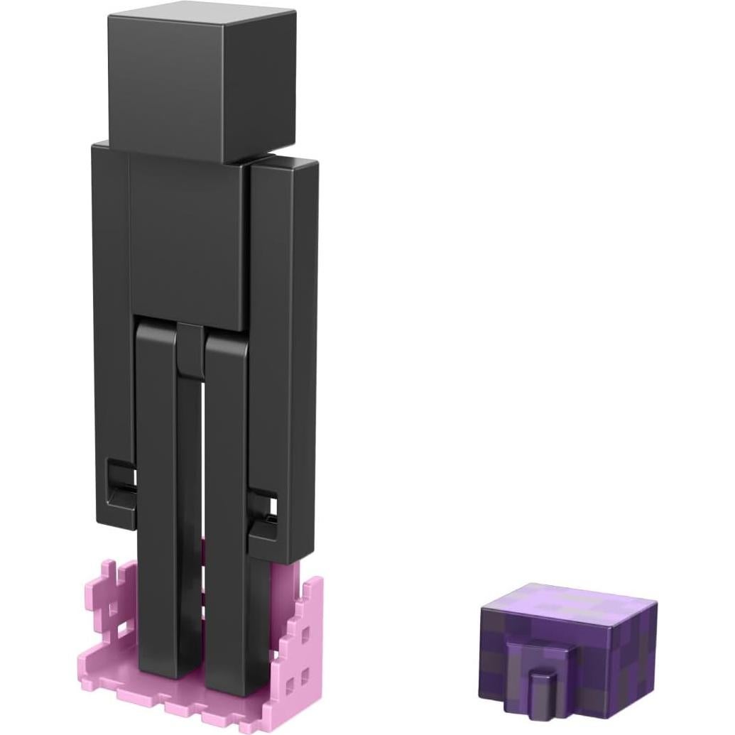 Figura de Acción Enderman Portal Mattel Minecraft 8cm