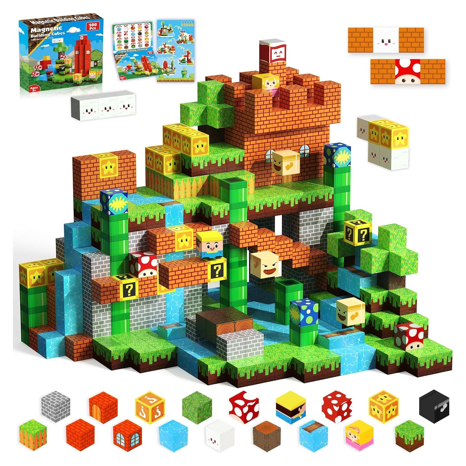 Bloques Magnéticos 100PCS Annexfun Juguetes Educativos STEM