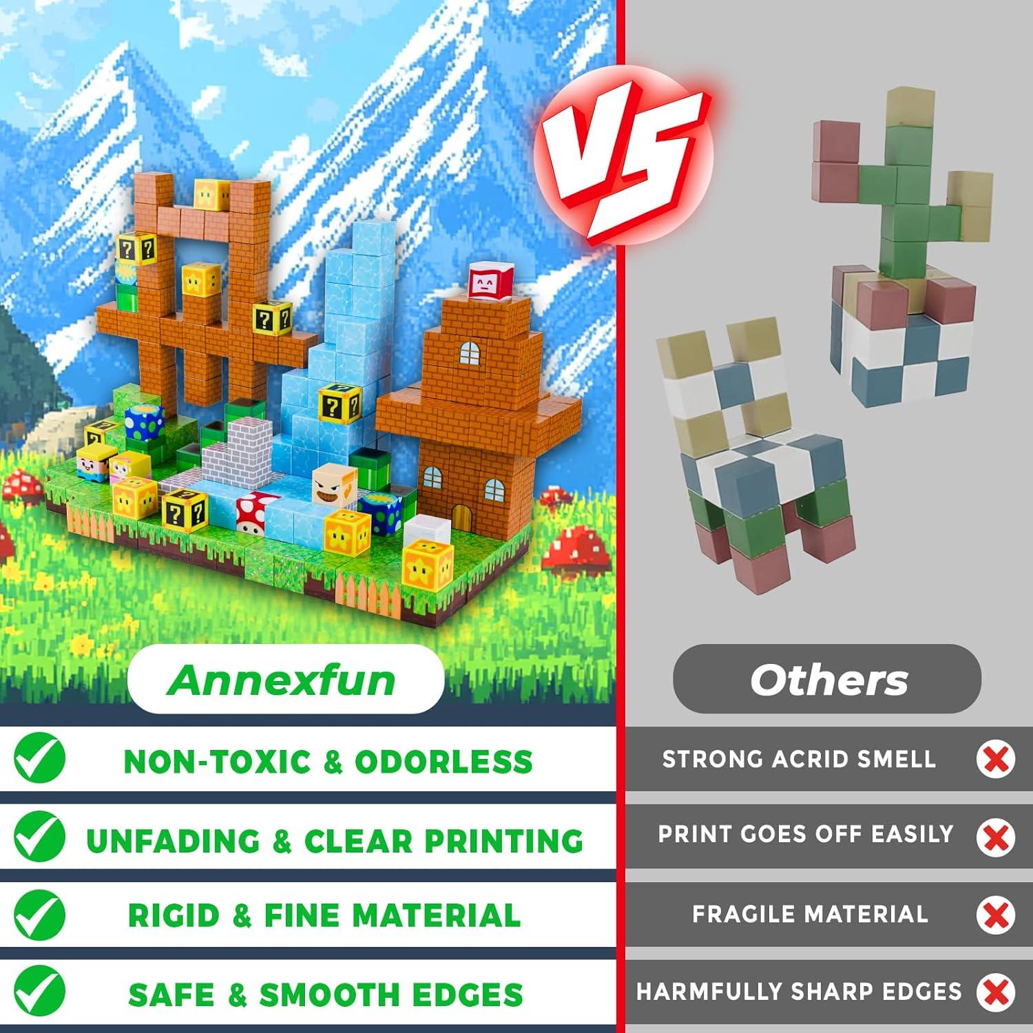 Bloques Magnéticos 100PCS Annexfun Juguetes Educativos STEM