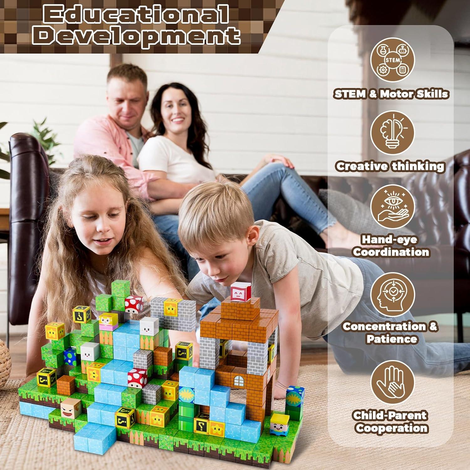 Bloques Magnéticos 100PCS Annexfun Juguetes Educativos STEM