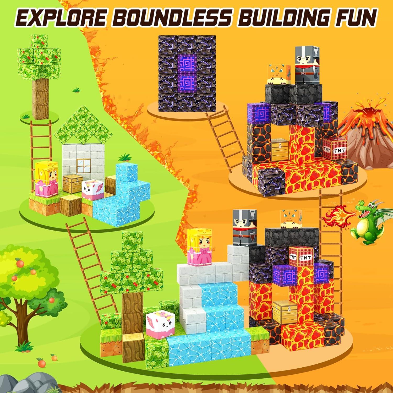 Bloques Magnéticos Coodoo 84 Piezas Portal Mágico 3+