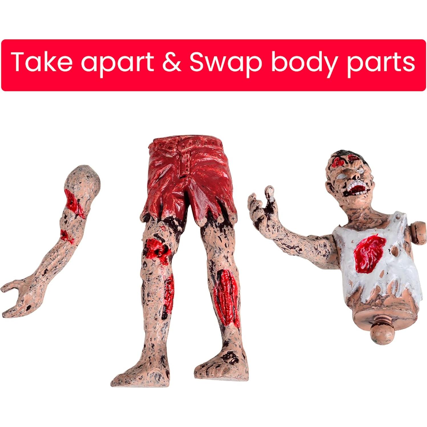 Figuras de Zombis BOHS - Paquete de 6 - 10.16 cm