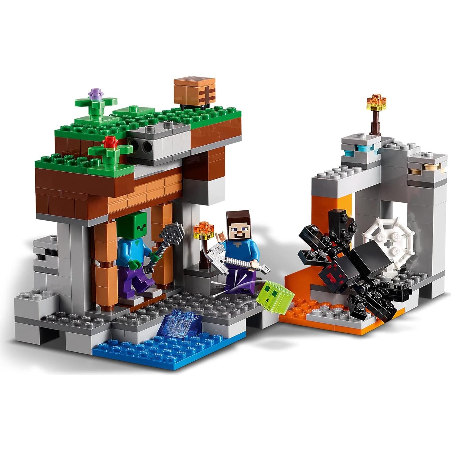 LEGO Minecraft La Mina Abandonada 21166 - Juguete de Construcción