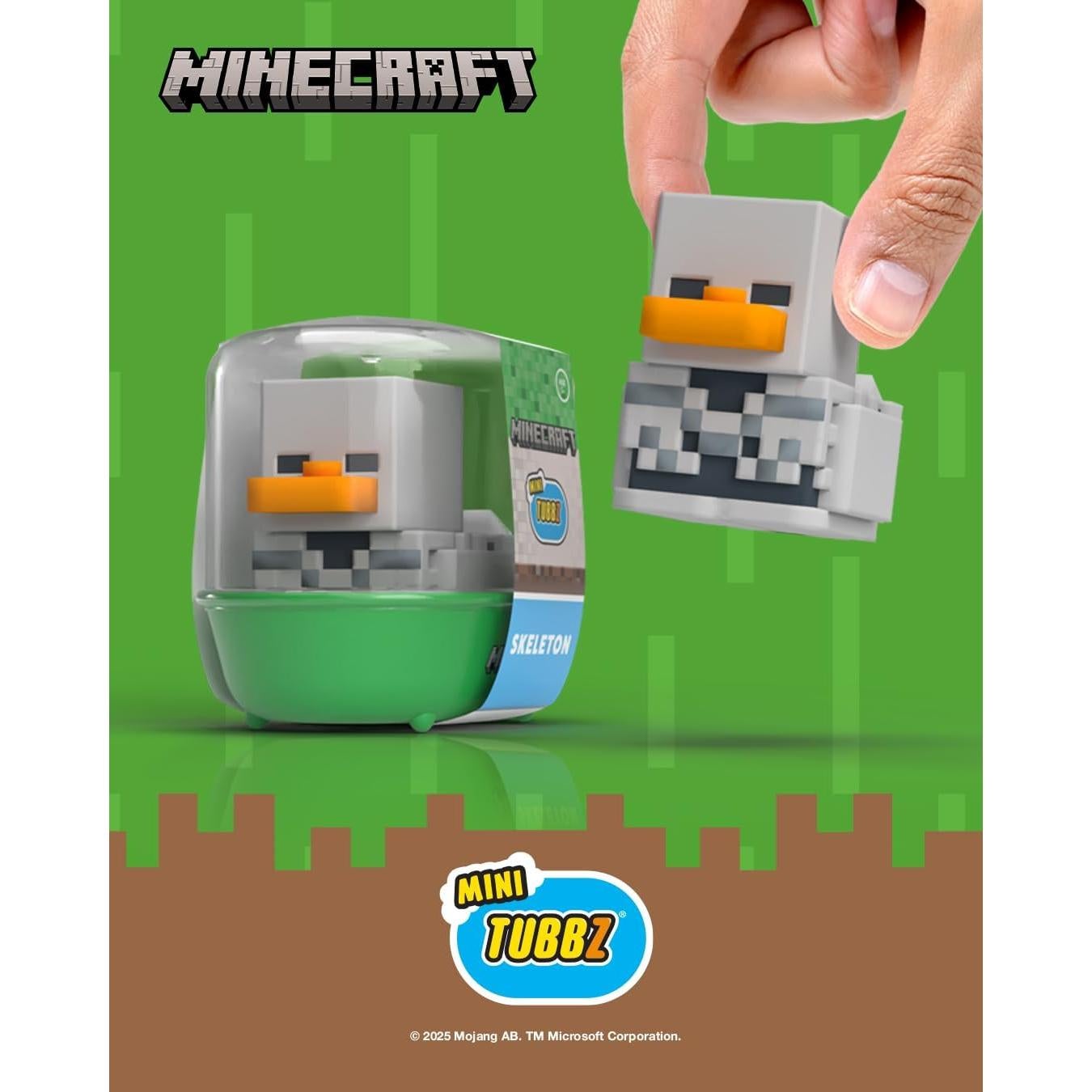 TUBBZ Mini Pato Esqueleto Minecraft 5 cm Coleccionable