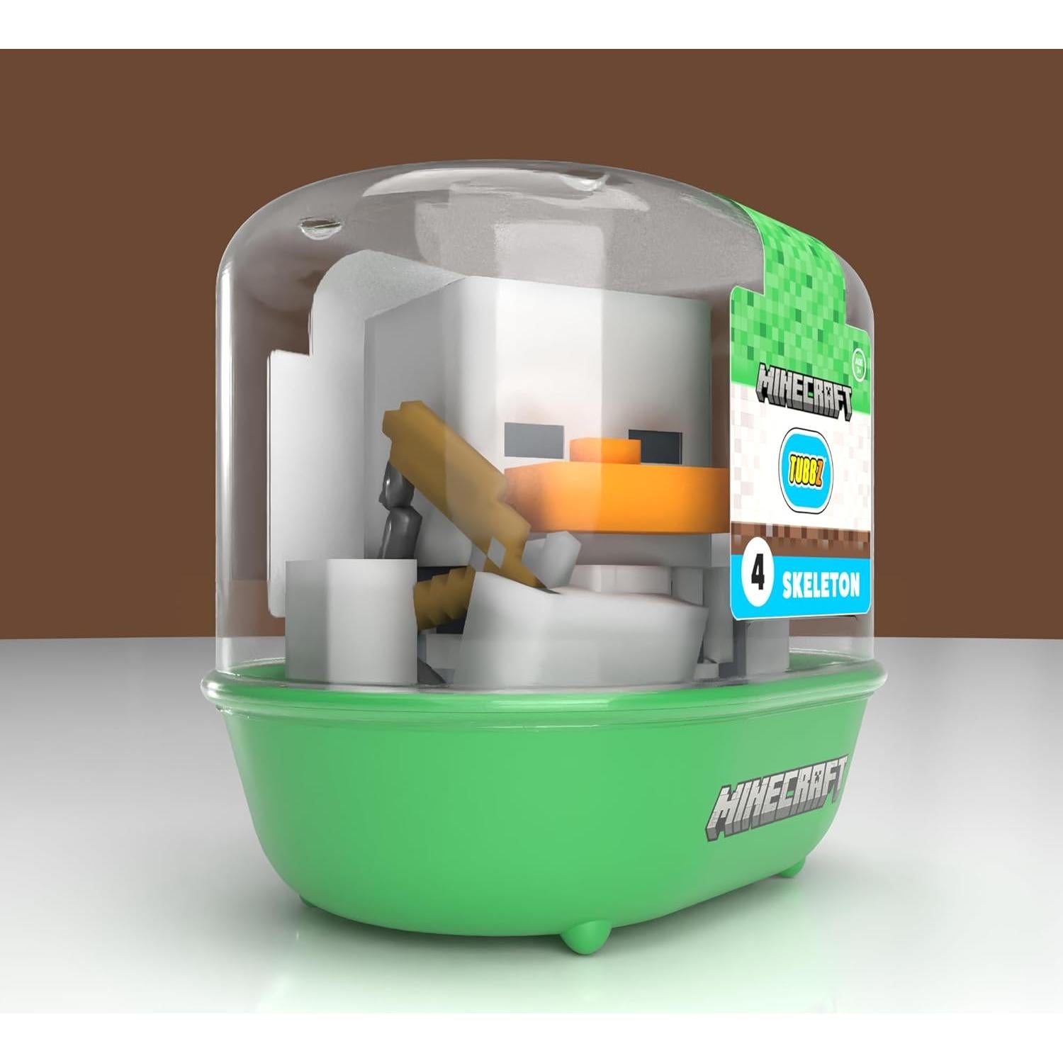 Figura de Vinilo TUBBZ Minecraft Esqueleto Pato de Goma 9cm