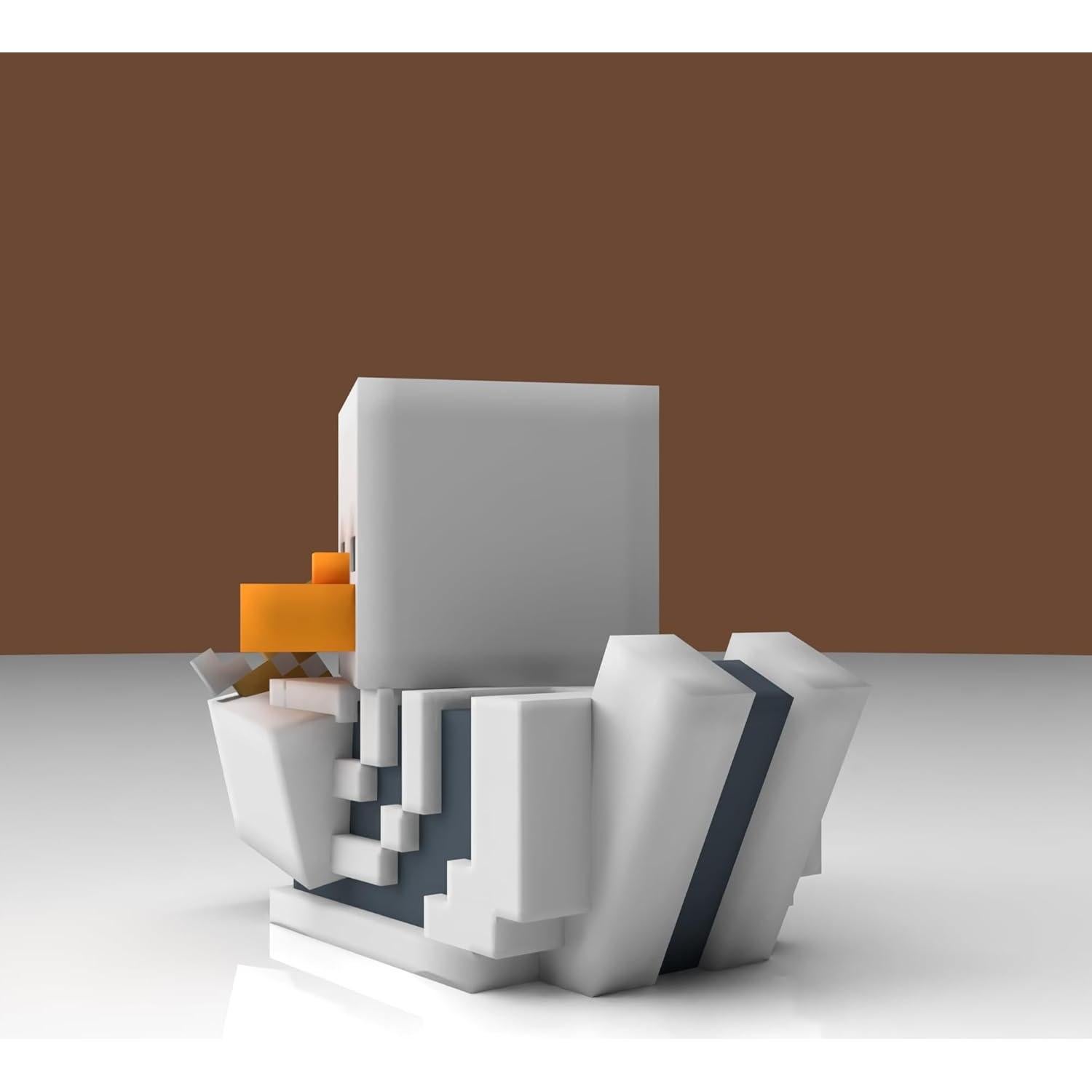 Figura de Vinilo TUBBZ Minecraft Esqueleto Pato de Goma 9cm