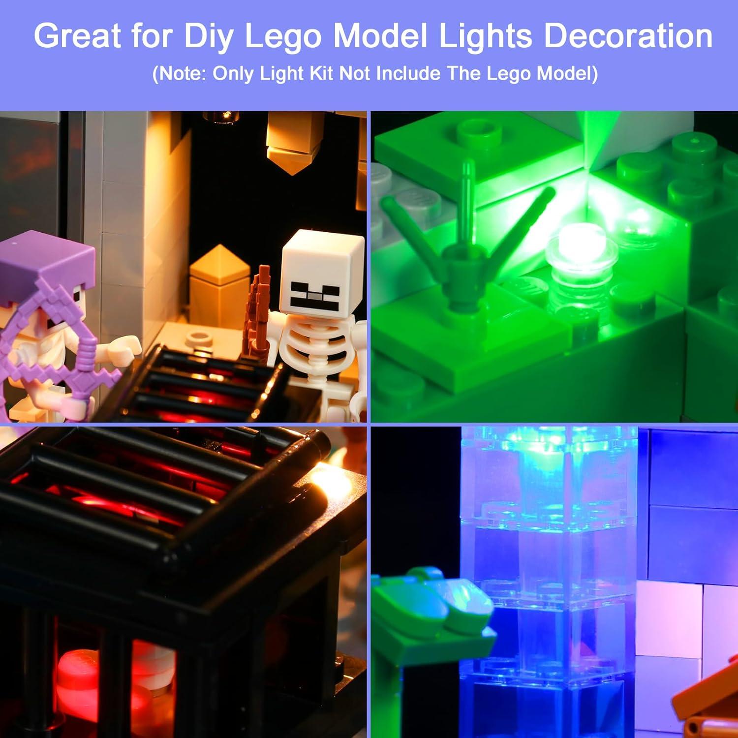 Kit de Luz LED Hilighting para Lego Minecraft El Calabozo