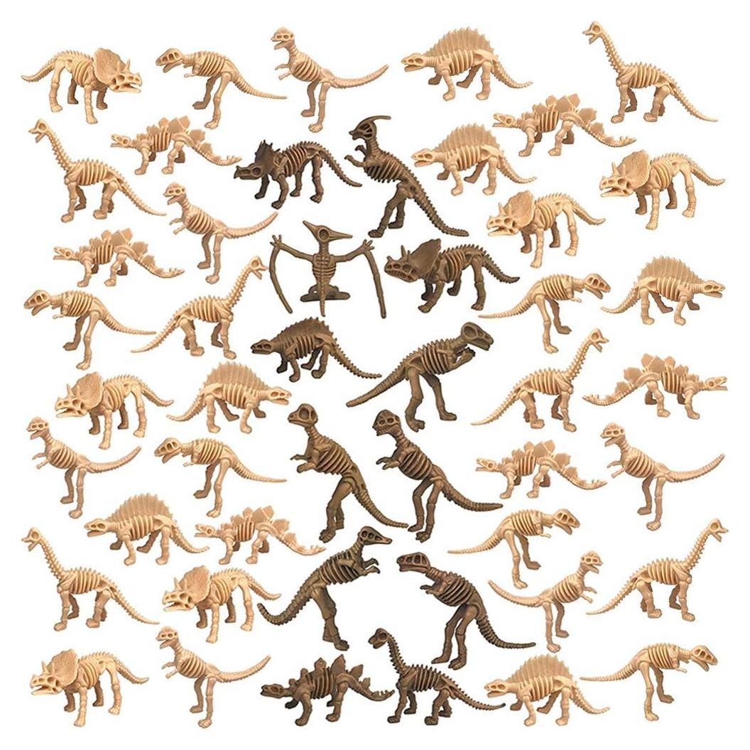 48 Figuras de Juguete Esqueletos de Dinosaurios PPXMEEUDC