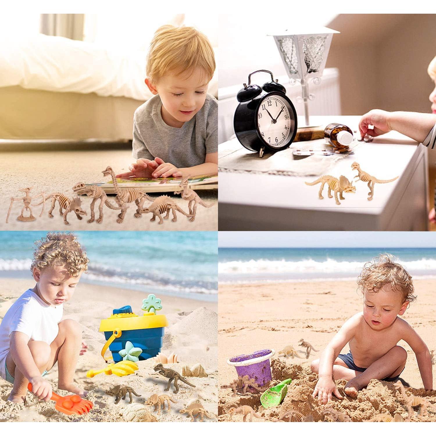 48 Figuras de Juguete Esqueletos de Dinosaurios PPXMEEUDC