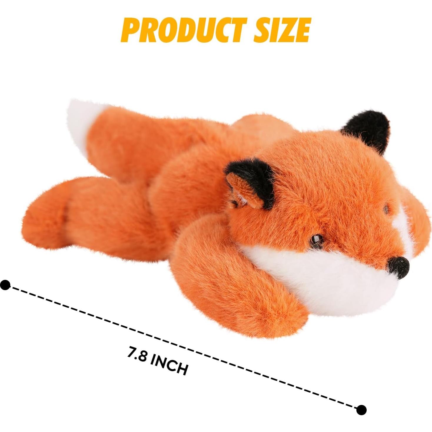Peluche Zorro PEACH CAT 19.81 cm Juguete Almohada Rojo