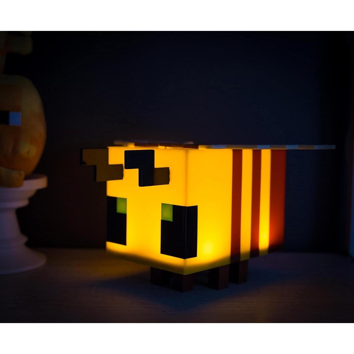 Lámpara LED Abeja Minecraft 5" Amarilla con Temporizador
