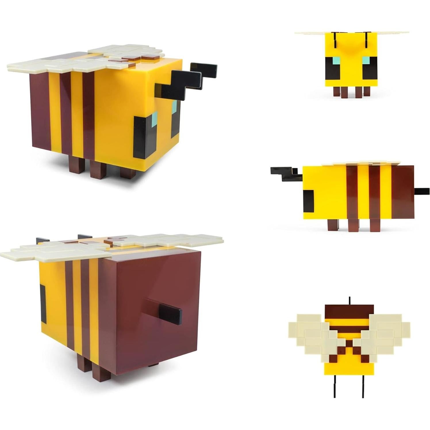 Lámpara LED Abeja Minecraft 5" Amarilla con Temporizador