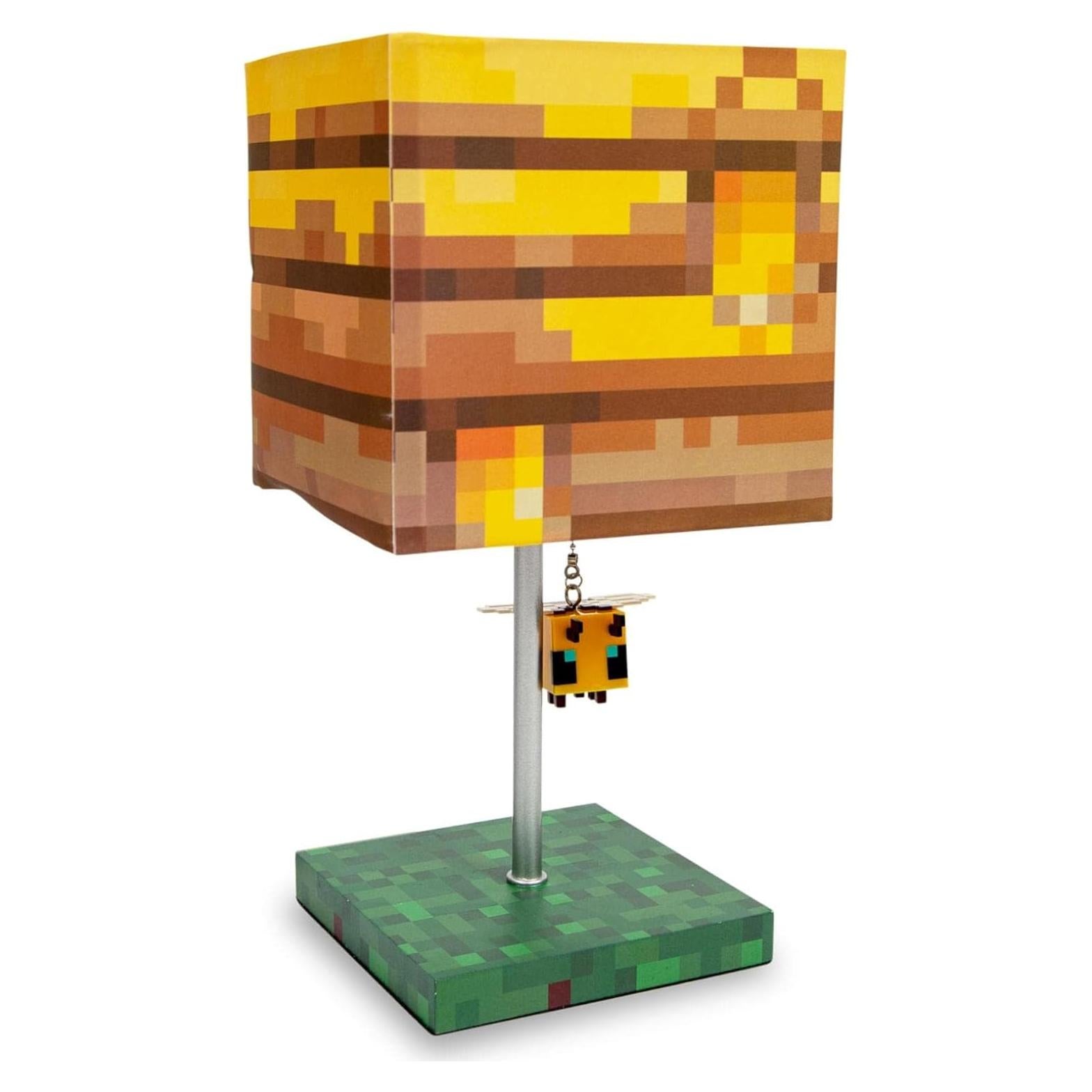 Lámpara de Mesa Minecraft Nido de Abeja LED 35.56 cm