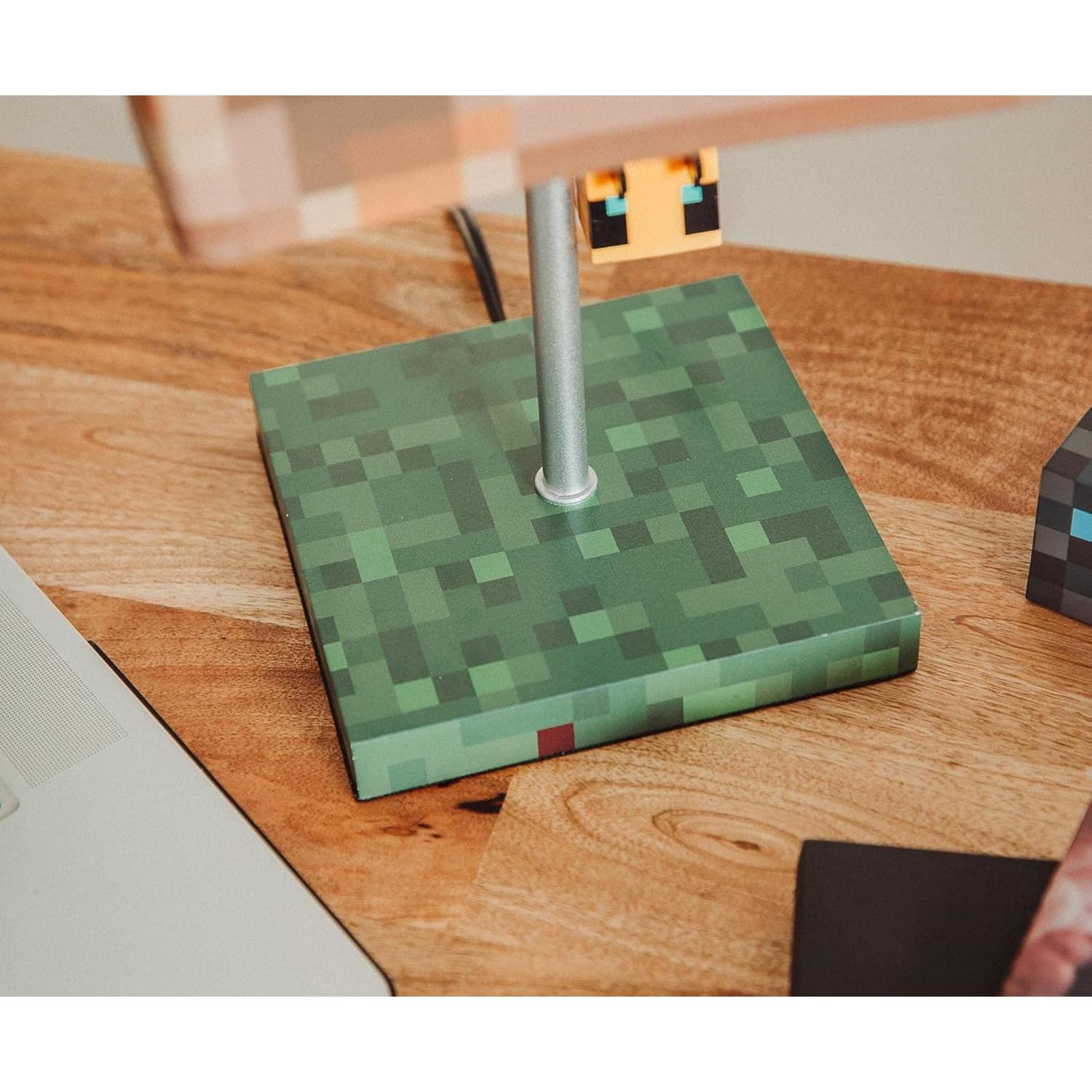 Lámpara de Mesa Minecraft Nido de Abeja LED 35.56 cm