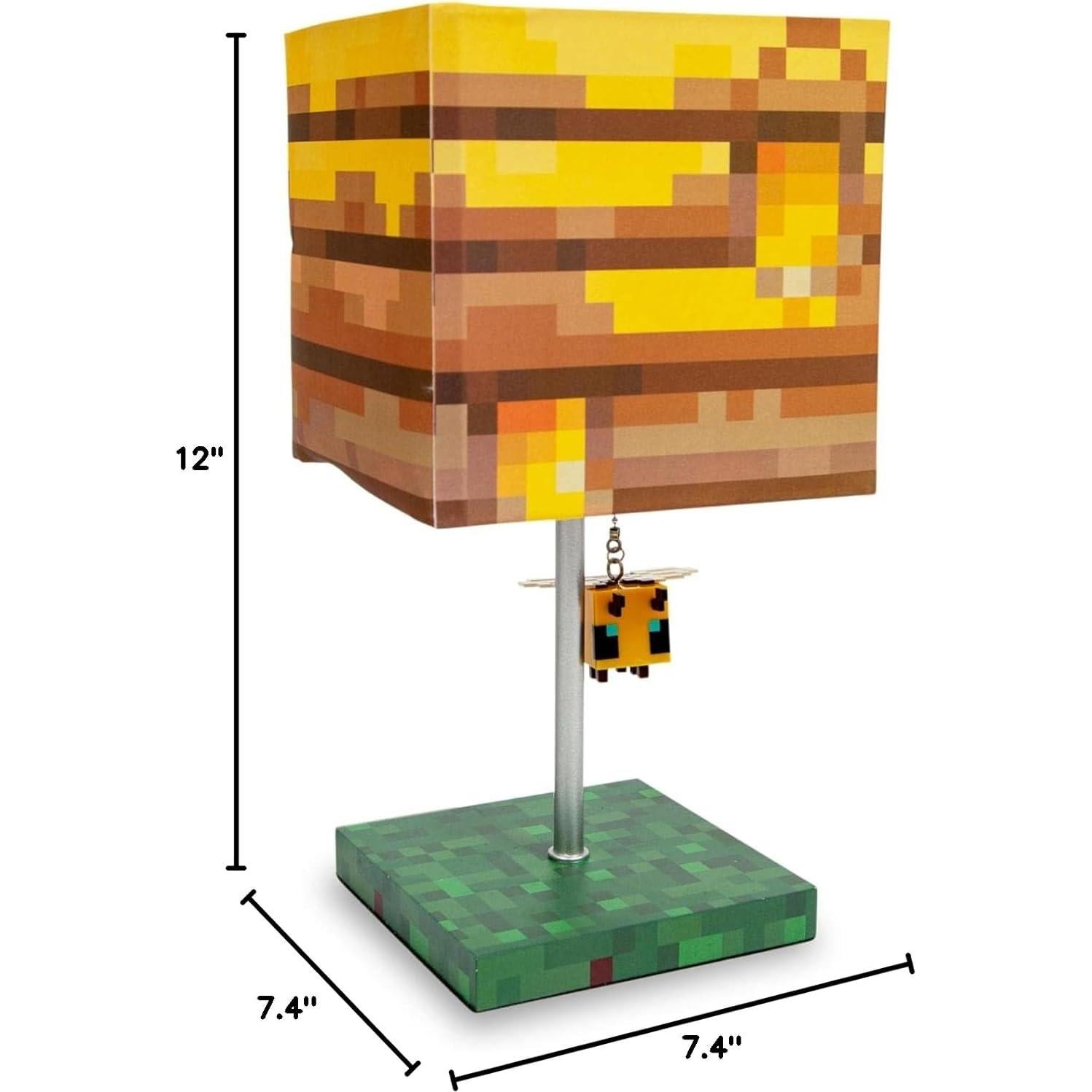 Lámpara de Mesa Minecraft Nido de Abeja LED 35.56 cm