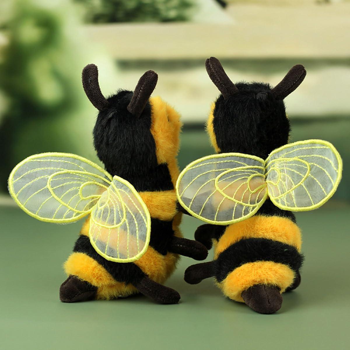 Peluche Abeja de Miel AngelGift 15 cm Suave y Realista