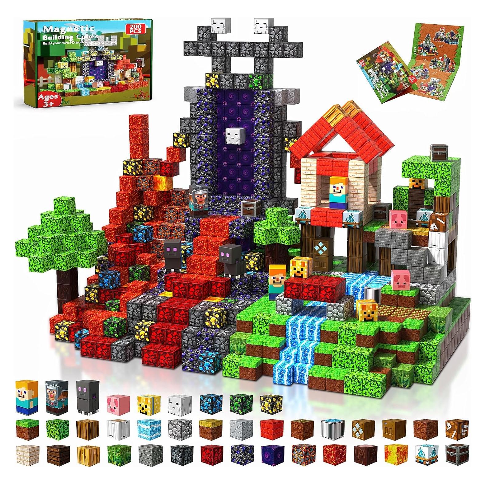 Bloques de Construcción Magnéticos 200PCS Magnetopia - Juguete STEM