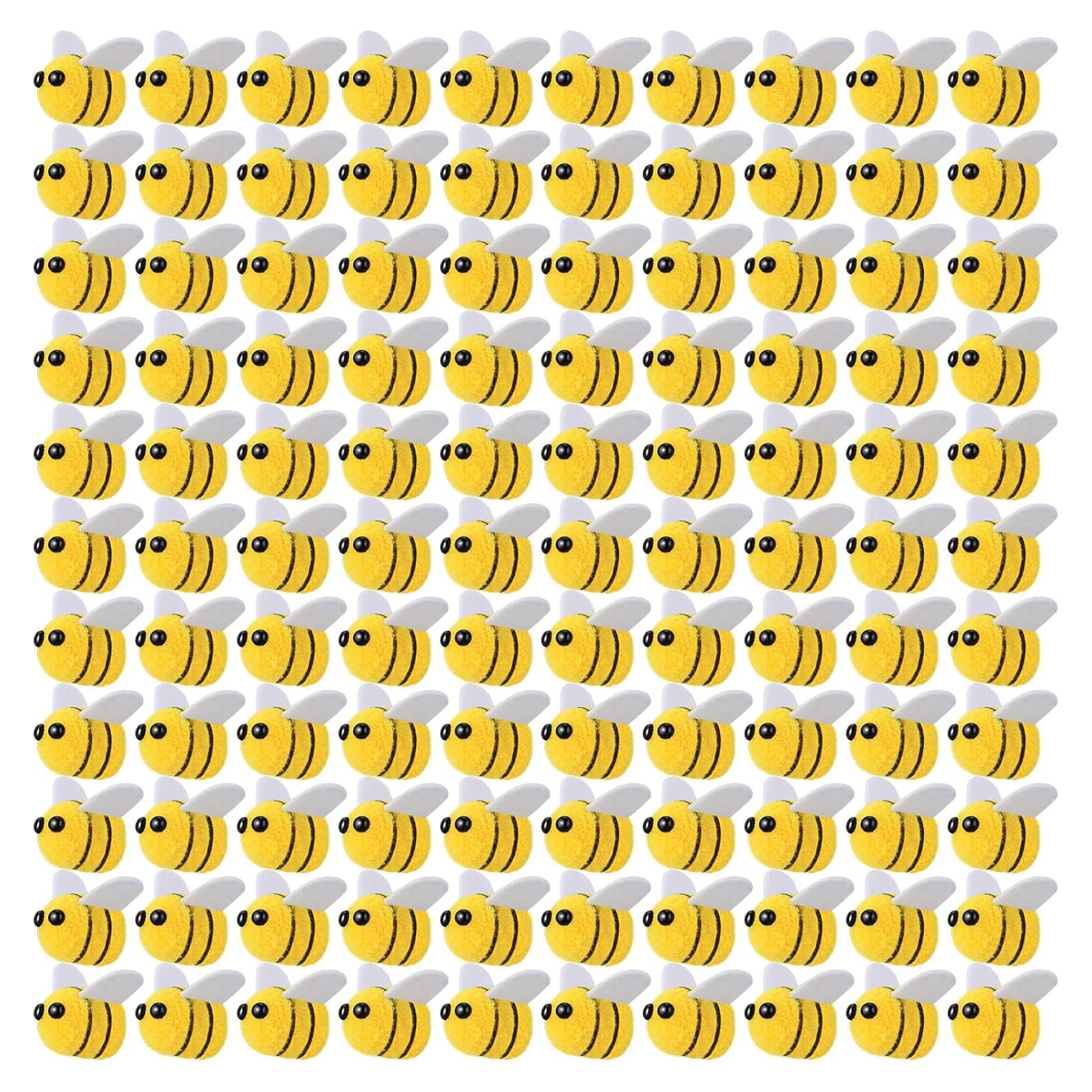 Bolas de Fieltro en Forma de Abeja Yunsailing - 100 Pcs