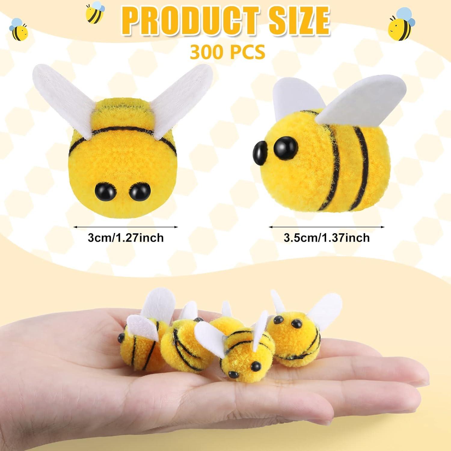 Bolas de Fieltro en Forma de Abeja Yunsailing - 100 Pcs