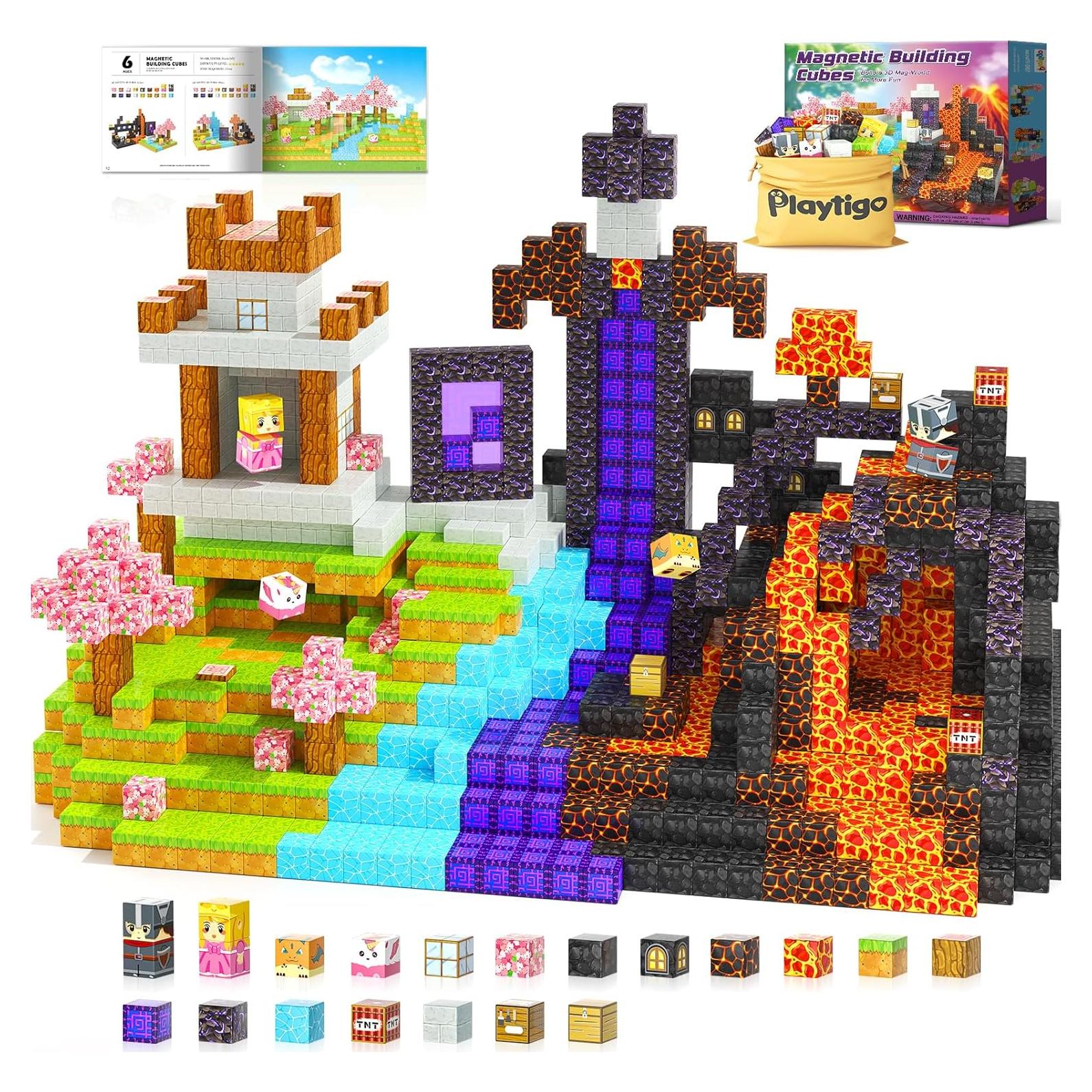 Bloques Magnéticos Playtigo 100PCS Juguetes Creativos 3+