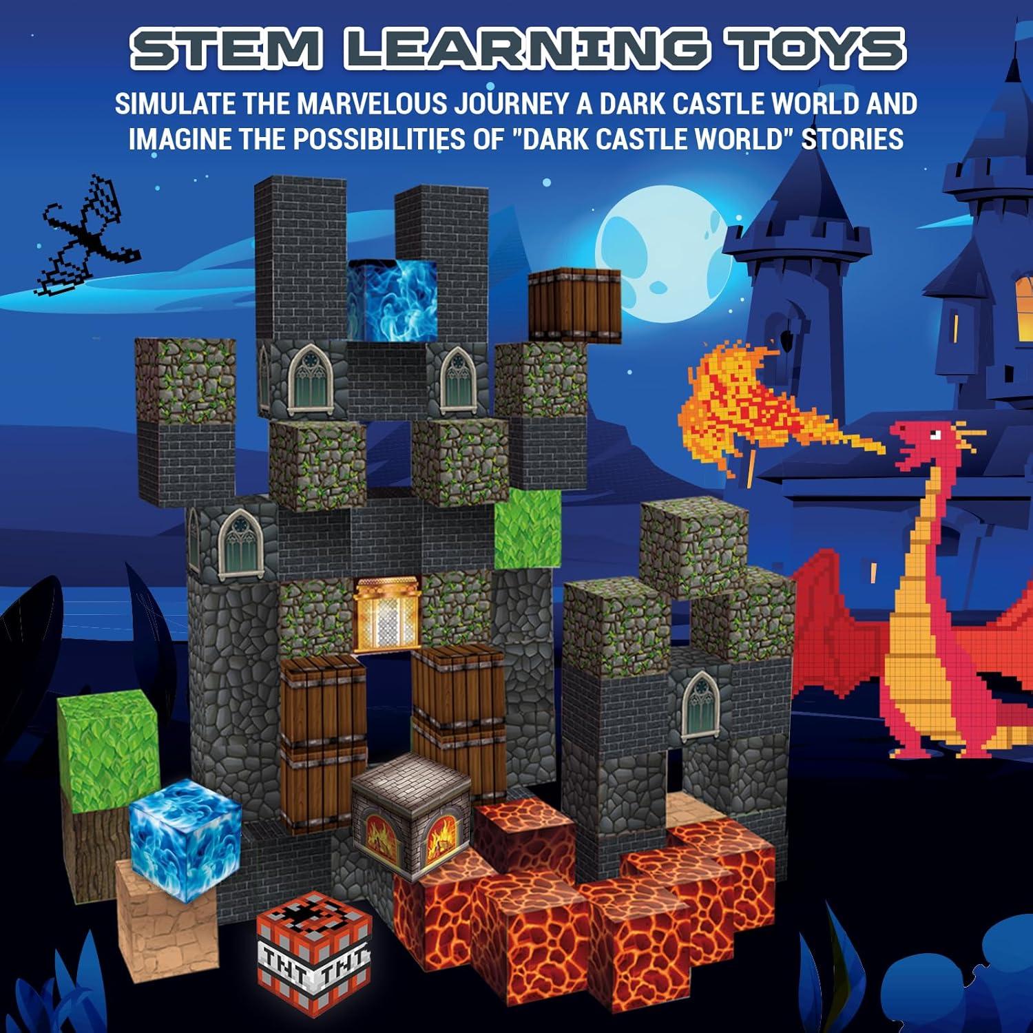 Bloques Magnéticos Annexfun Castillo Oscuro 60 Piezas 3-10 Años