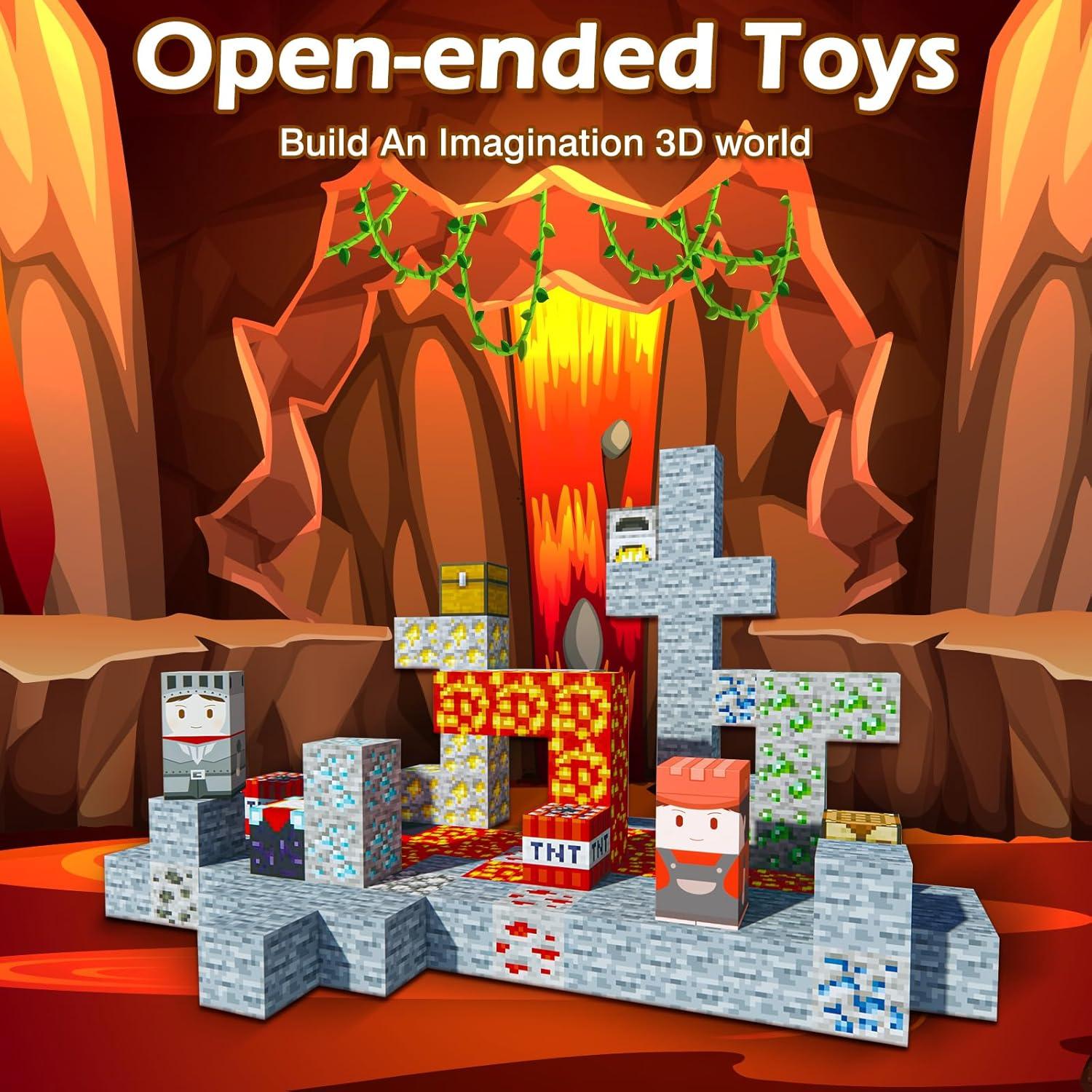 Bloques Magnéticos Noroapoo 110 Piezas 3D para Niños 3+ Años