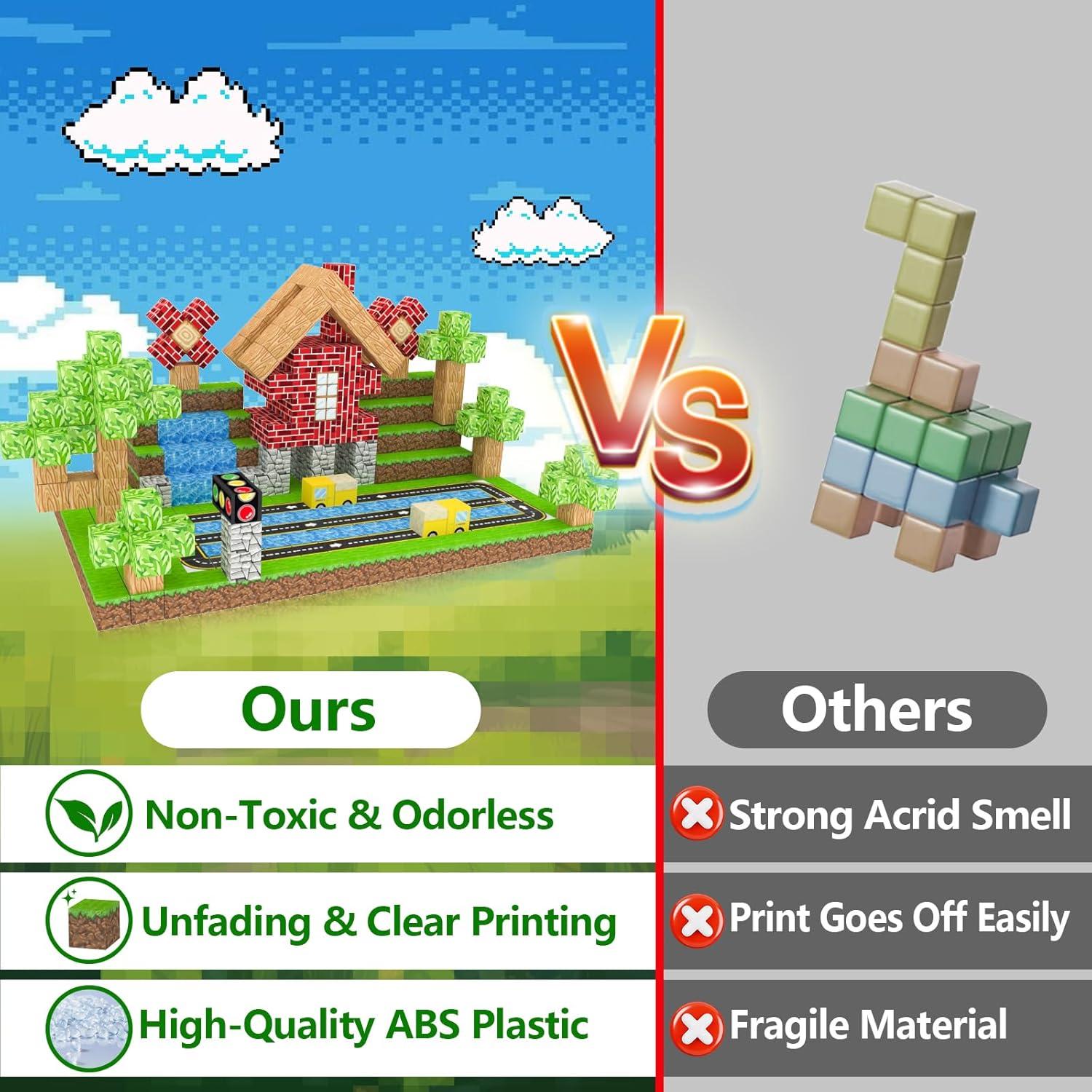 Bloques Magnéticos WSHIMIN 32 Piezas para Niños 4-8 Años