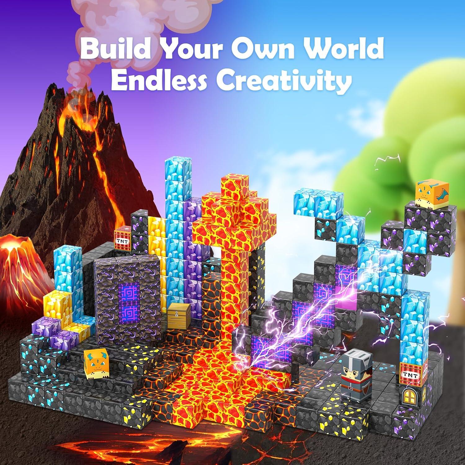 Bloques Magnéticos Coodoo Conjunto Espada Mágica 84 Piezas