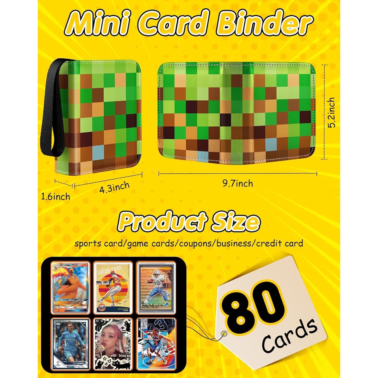 Carpeta de Tarjetas Lotadilo Verde 40 Páginas Portátil