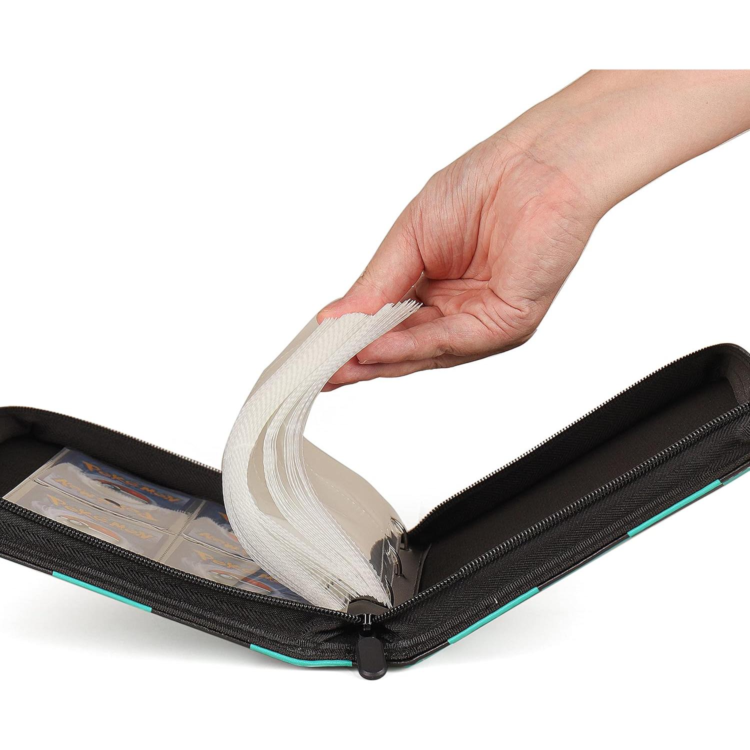 Binder de Tarjetas 4 Pocket VEELAM Verde para 400 Tarjetas