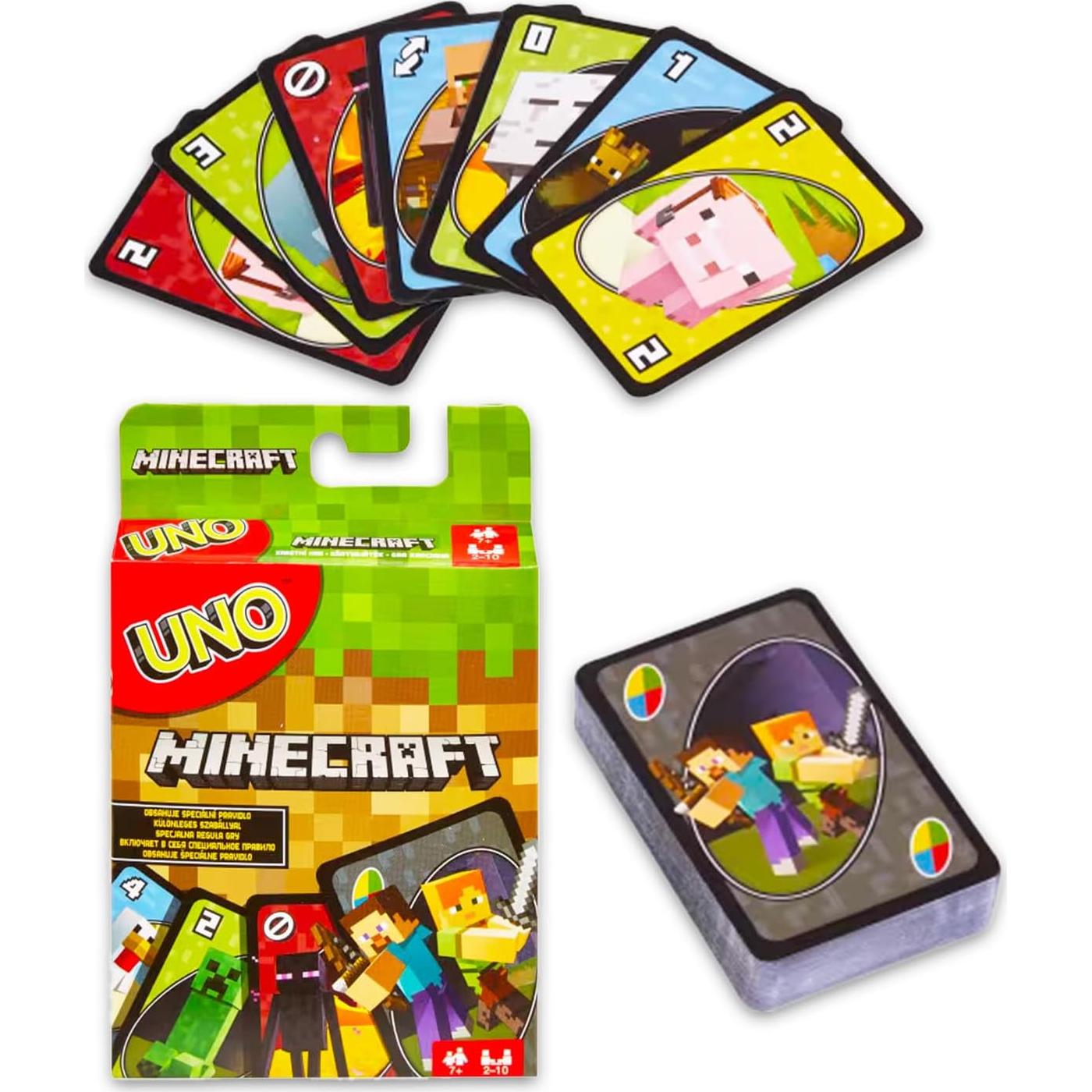 Juego de Cartas UNO Videojuegos - Minecraft, Mario, TMNT